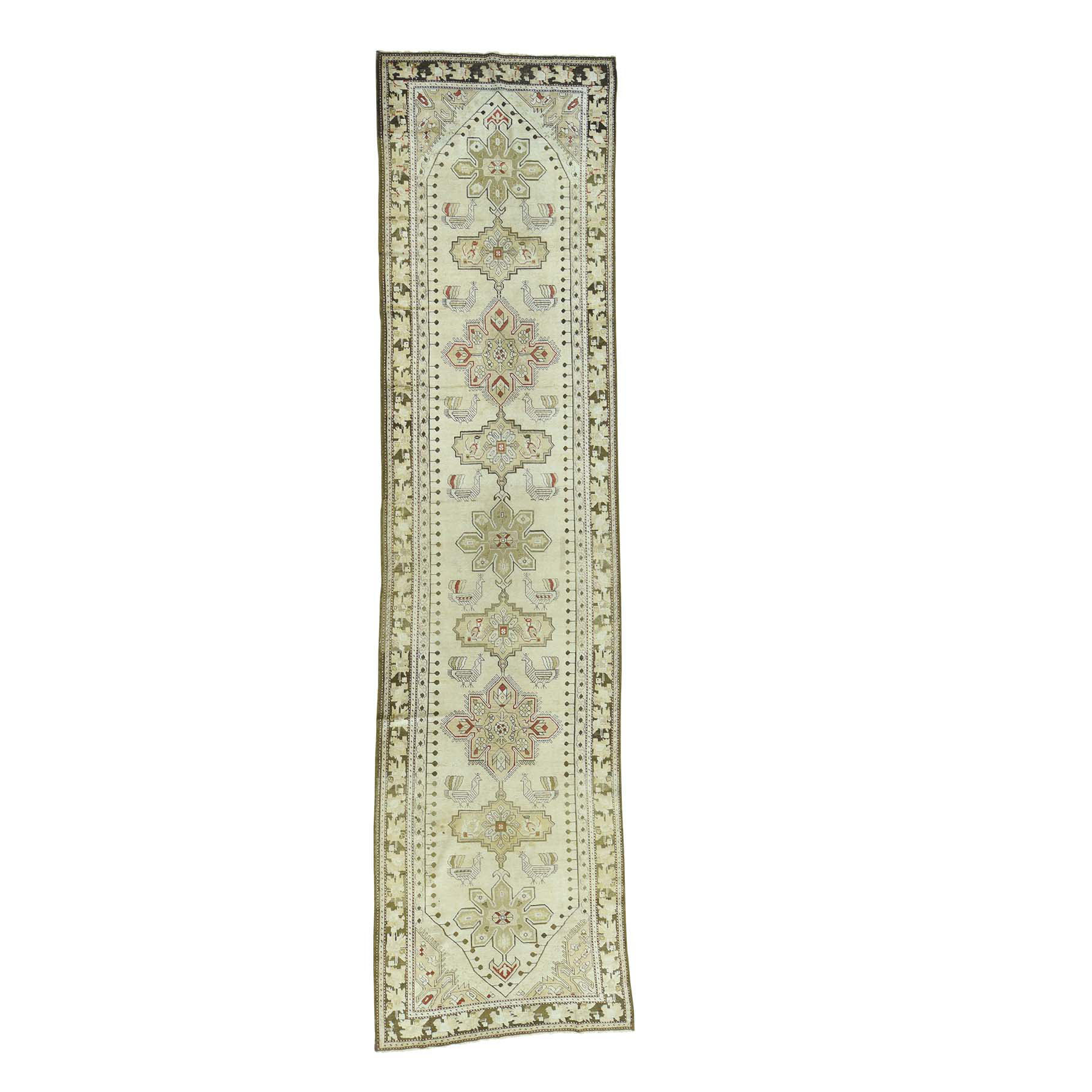 Casual Wool Hand-Knotted Area Rug 3'8